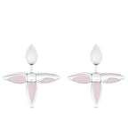 Louis Vuitton LOUISETTE EARRINGS PINK MOP SILVER EARRINGS