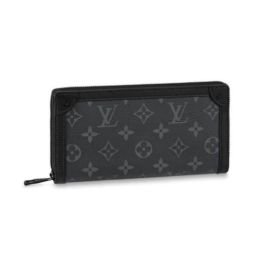 Louis Vuitton TRUNK ZIPPY WALLET 19.5 BLACK MONOGRAM CANVAS