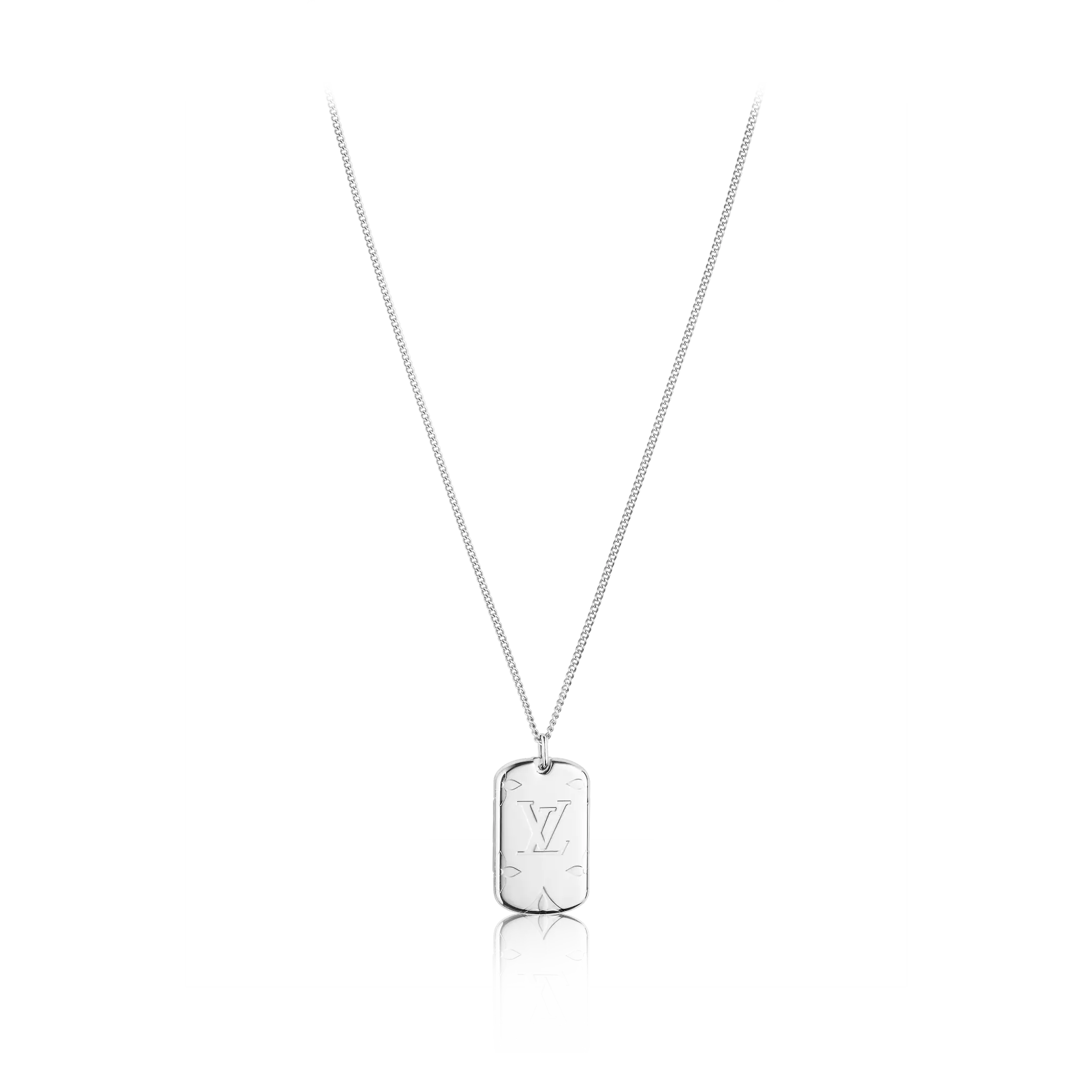 Louis Vuitton MONOGRAM LOCKET NECKLACE DOG TAG