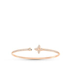Louis Vuitton IDYLLE PINK GOLD OPEN BRACELET DIAMOND PAVED