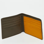 BOTTEGA VENETA Beige/Mustard Intrecciato Leather Bifold Wallet