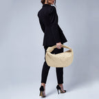 BOTTEGA VENETA Beige Intrecciato Leather Teen Jodie Hobo