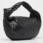 BOTTEGA VENETA Black Intrecciato Leather Small Jodie Hobo