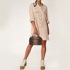 BOTTEGA VENETA Brown Ombre Leather Brera Bowler Bag