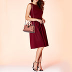Bottega Veneta Beige Intrecciato Leather Mini Roma Tote
