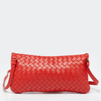 BOTTEGA VENETA Orange Intrecciato Leather Crossbody Bag