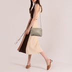 BOTTEGA VENETA Light Beige Intrecciato Leather Nodini Crossbody Bag