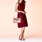 CELINE Tricolor Leather Pocket Envelope Shoulder Bag