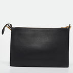 CELINE Multicolor Leather and Watersnake Pocket Envelope Shoulder Bag