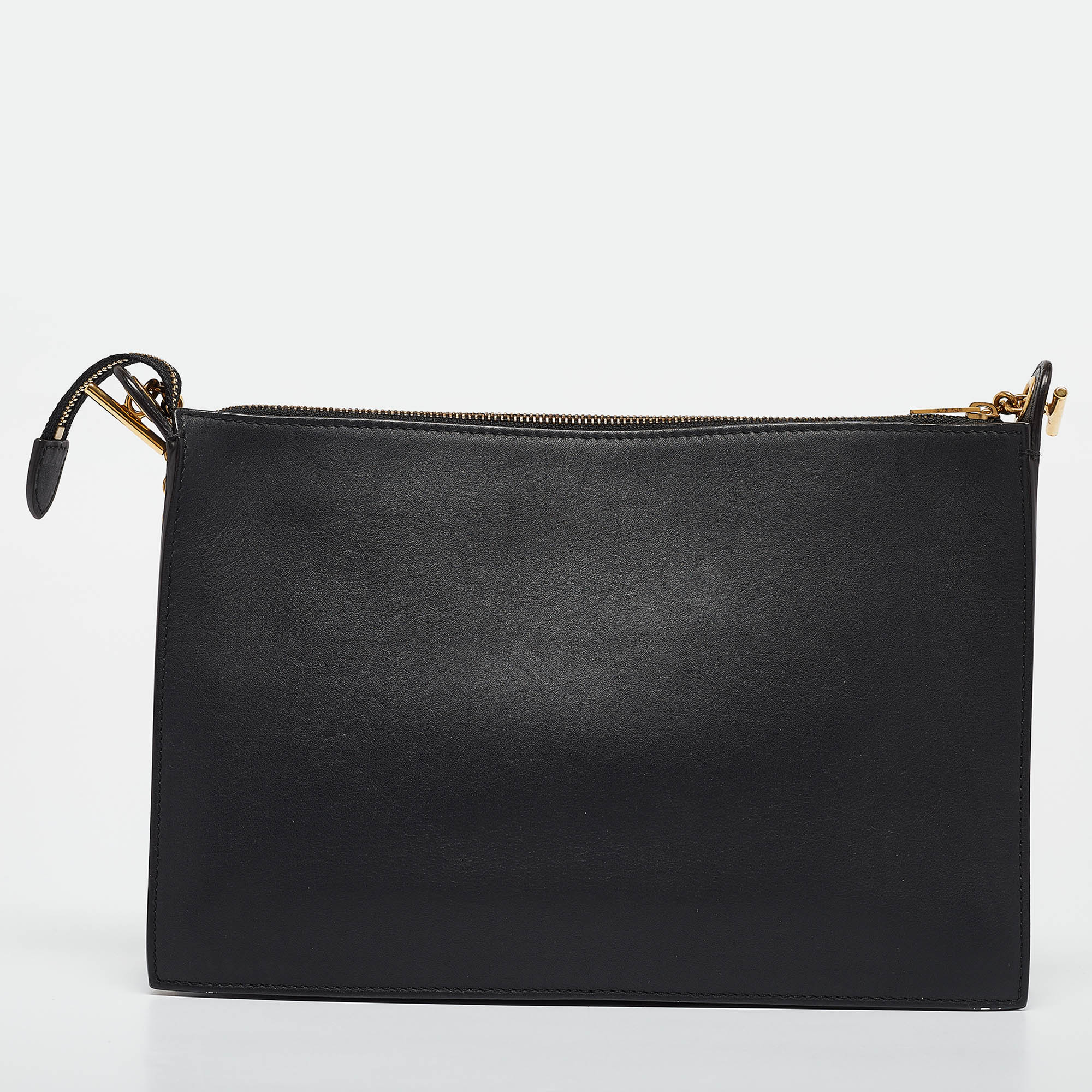 CELINE Multicolor Leather and Watersnake Pocket Envelope Shoulder Bag