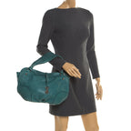 Celine Green Leather Hobo
