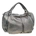 Celine Metallic Silver Leather Large Bittersweet Hobo