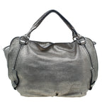 Celine Metallic Silver Leather Large Bittersweet Hobo