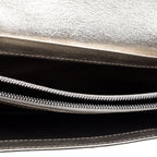 Celine Metallic Gold Leather Flap Continental Wallet