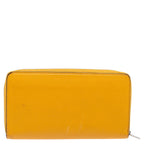 Celine Mustard Yellow Leather Zip Around Wallet