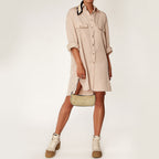 CELINE Beige/Brown  Embossed Suede Ava Bag