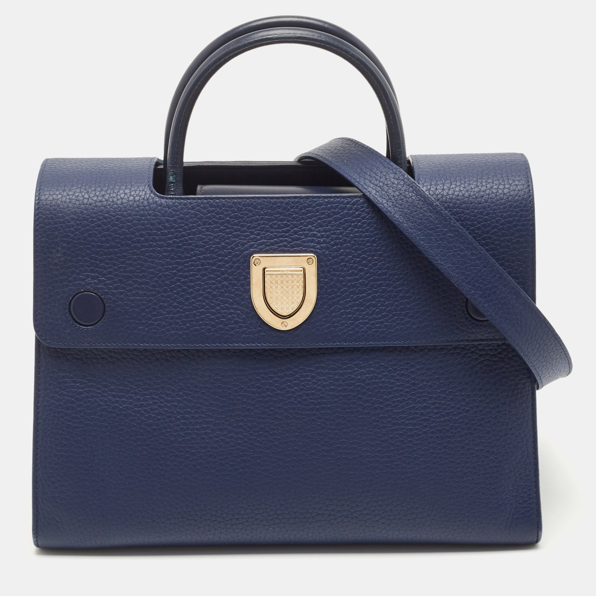 DIOR Blue Leather Medium ever Bag