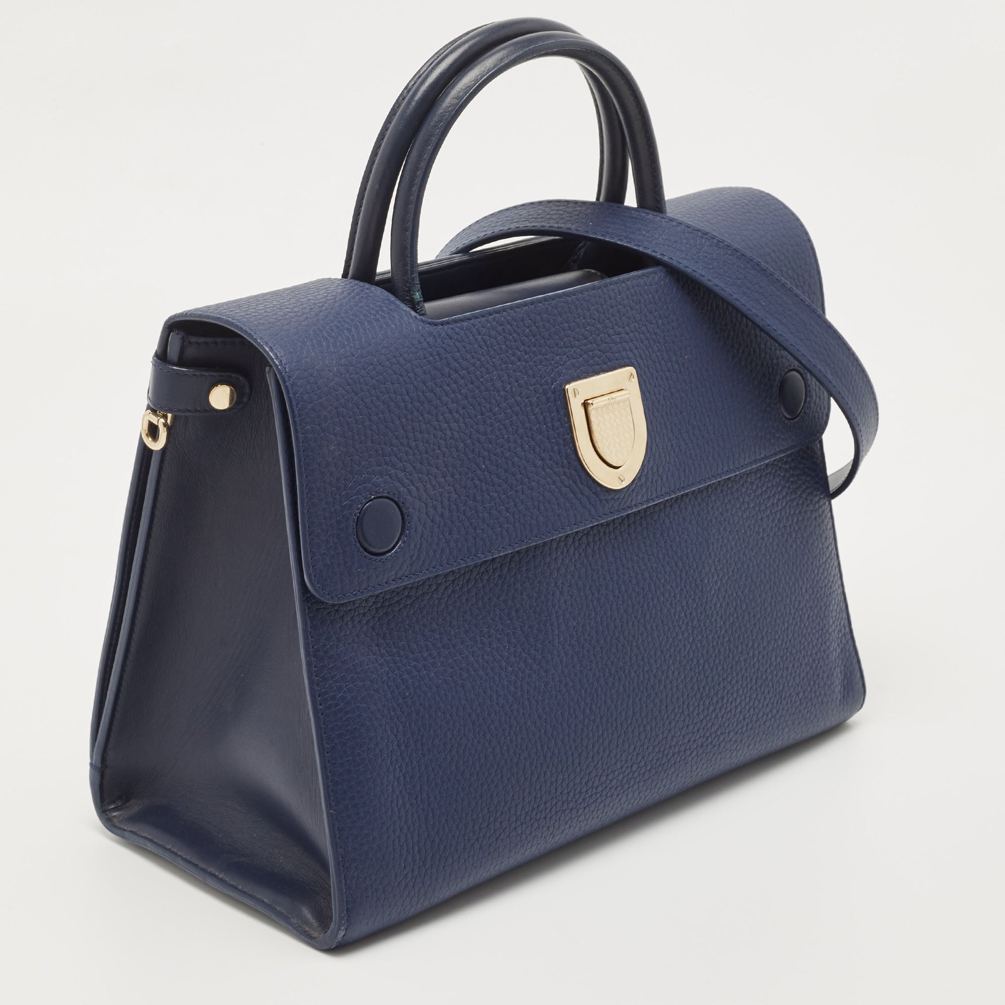 DIOR Blue Leather Medium ever Bag
