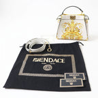 Fendi Versace Mini Peekaboo 2WAY Bag White