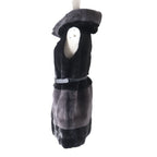 Fendi Leather Mink Fur Vest with Belt FNH320