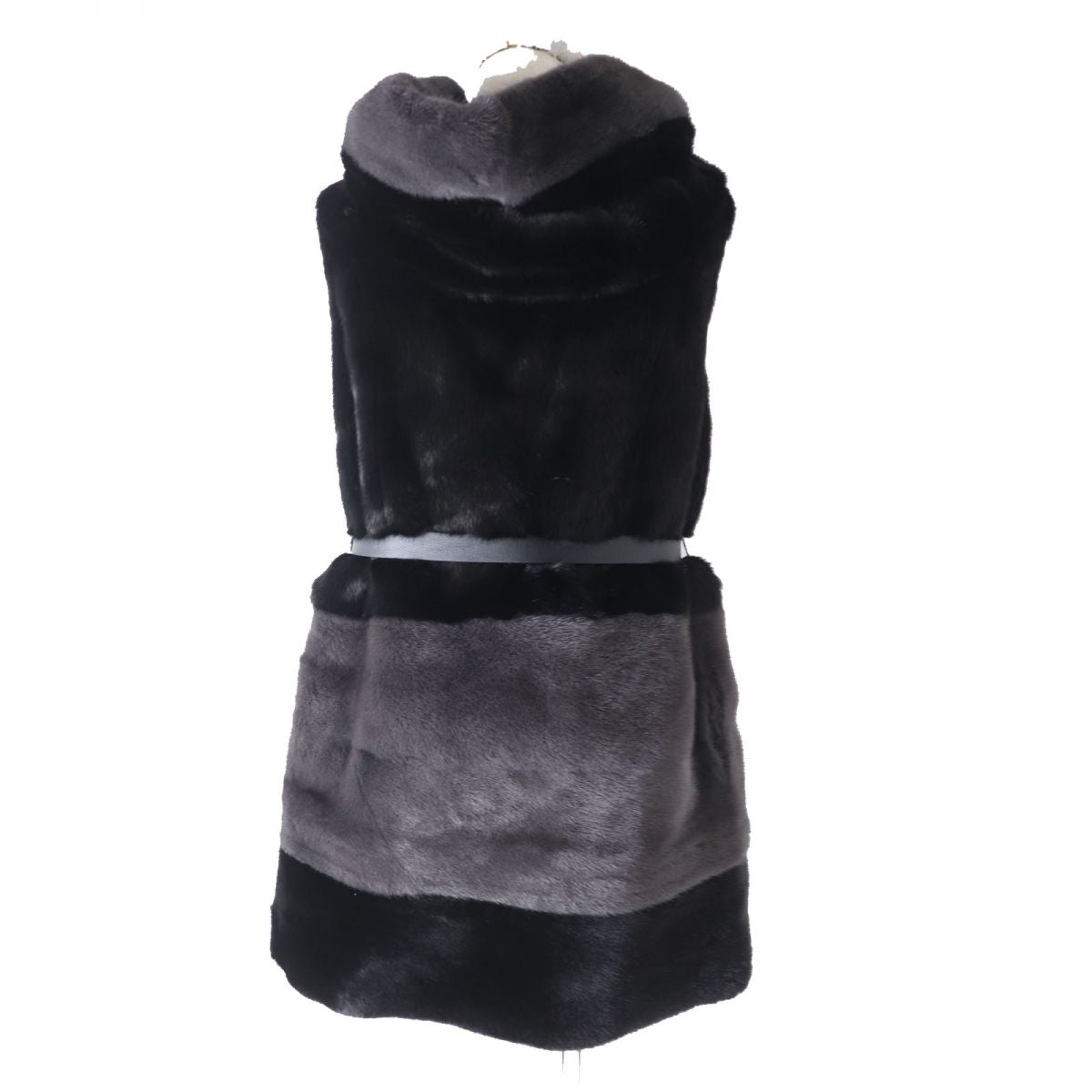 Fendi Leather Mink Fur Vest with Belt FNH320