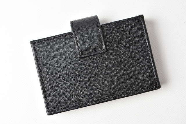 Fendi Leather Card Case Black/Gold