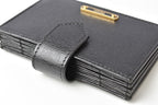 Fendi Leather Card Case Black/Gold