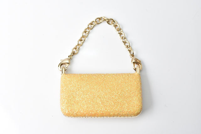 Fendi Metal Mamma Bucket Motif Charm Keychain
