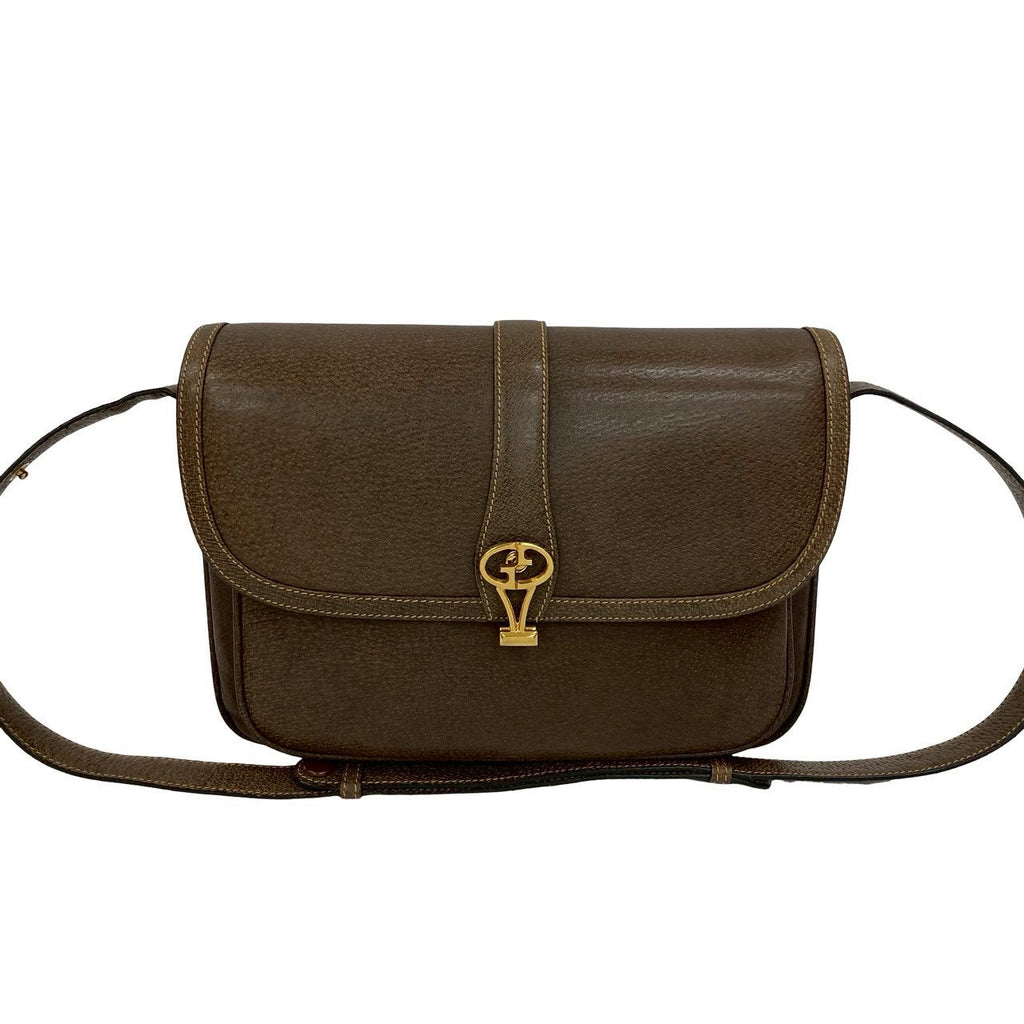 Gucci Old Gucci Leather Shoulder Bag
