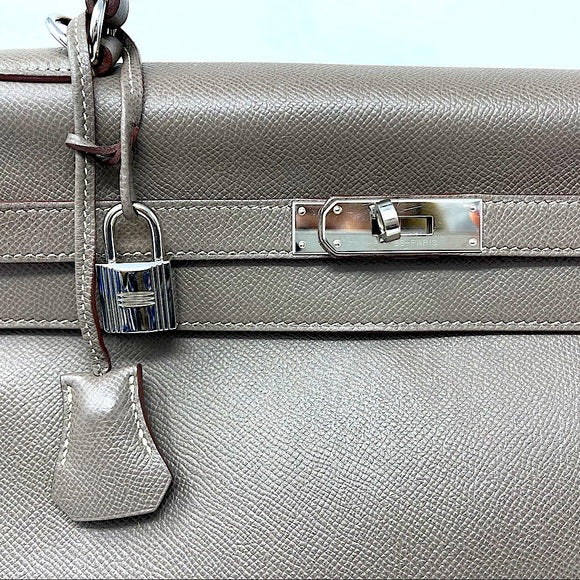 HERMES Kelly35  leather bag