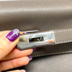 HERMES Kelly35  leather bag