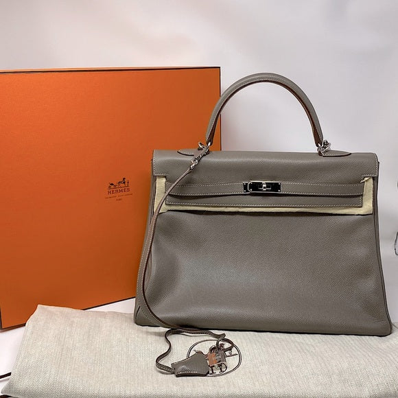 HERMES Kelly35  leather bag