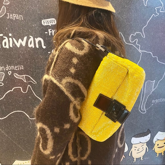 FENDI baguette glitter bag