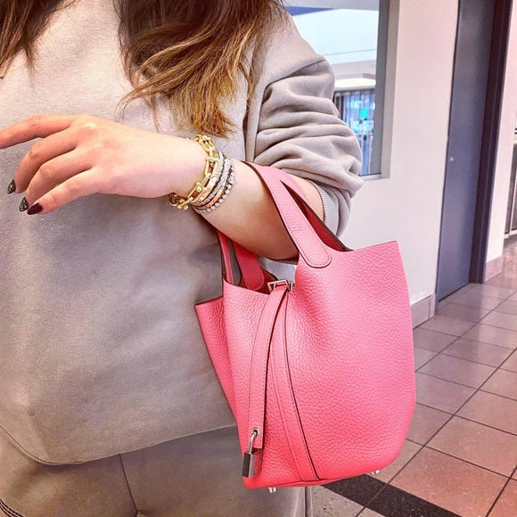 HERMES picotin18 leather bag