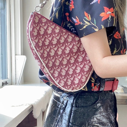 Christian Dior Diorissimo Mini Saddle Bag