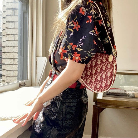 Christian Dior Diorissimo Mini Saddle Bag