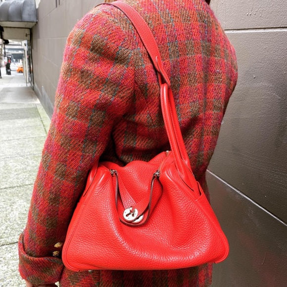 HERMES Lindy26 leather bag