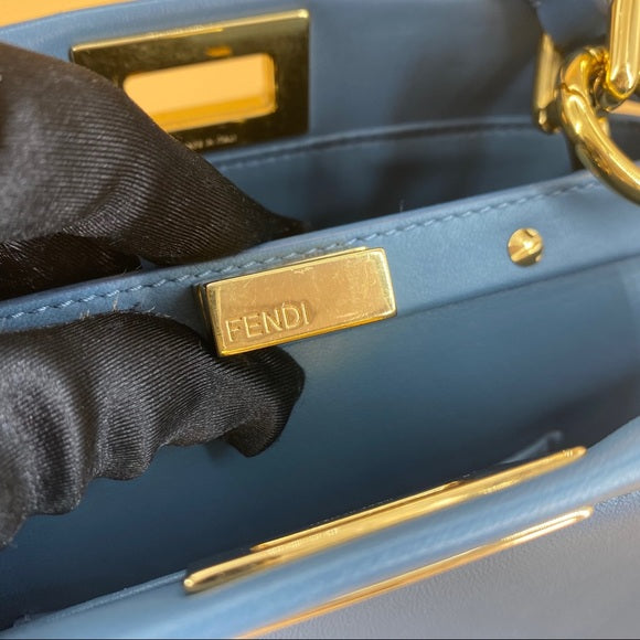 Fendi peekaboo small size leather bag