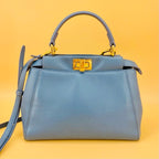 Fendi peekaboo small size leather bag