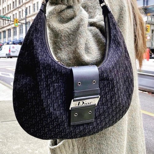Dior halfmoon cloth Shoulder bag