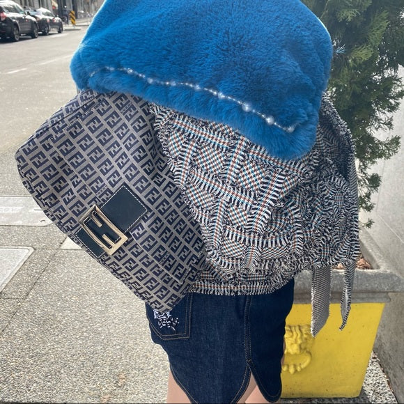 FENDI ZUCCA MAMMA BAGUETTE SHOULDER BAG