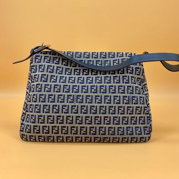 FENDI ZUCCA MAMMA BAGUETTE SHOULDER BAG