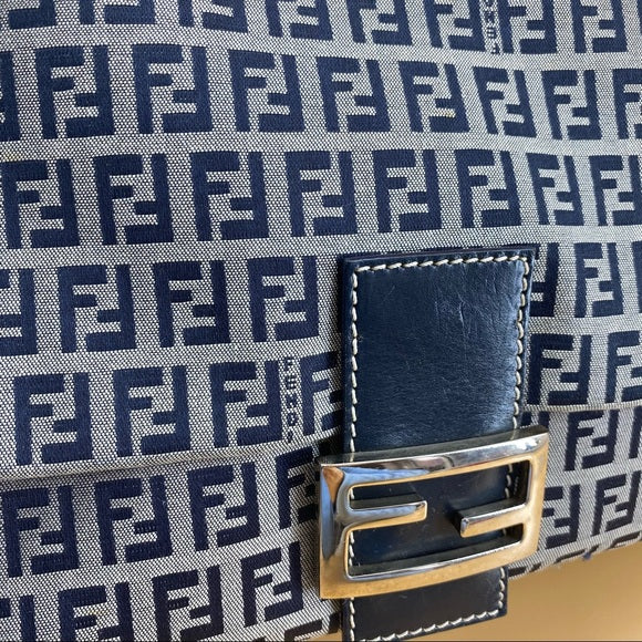FENDI ZUCCA MAMMA BAGUETTE SHOULDER BAG