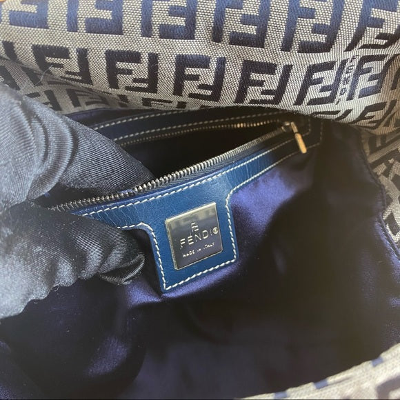 FENDI ZUCCA MAMMA BAGUETTE SHOULDER BAG