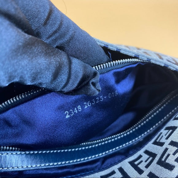 FENDI ZUCCA MAMMA BAGUETTE SHOULDER BAG