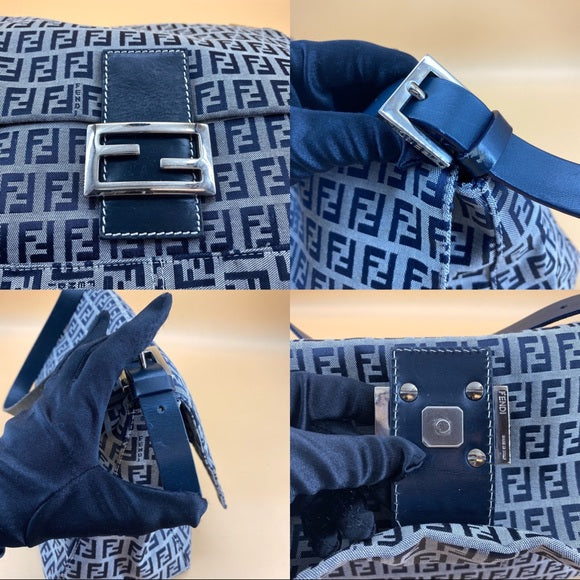 FENDI ZUCCA MAMMA BAGUETTE SHOULDER BAG