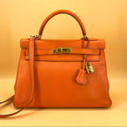 HERMES KELLY32 leather shoulder bag