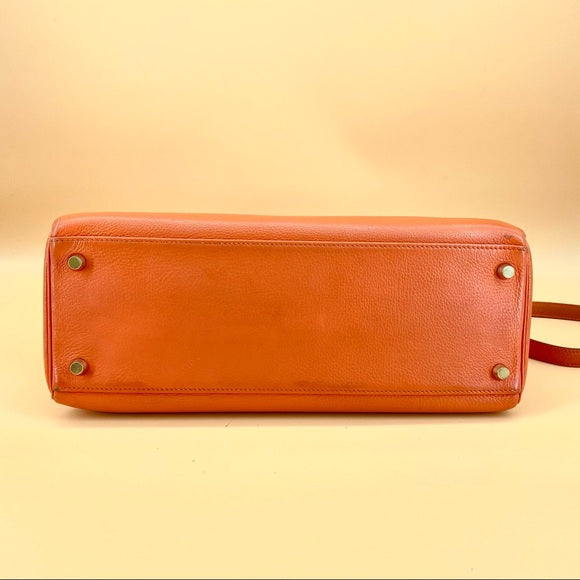 HERMES KELLY32 leather shoulder bag