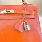HERMES KELLY32 leather shoulder bag