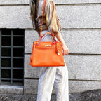 HERMES KELLY32 leather shoulder bag